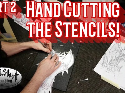 How to Airbrush A Dragon. Video2.  Cutting Stencils.