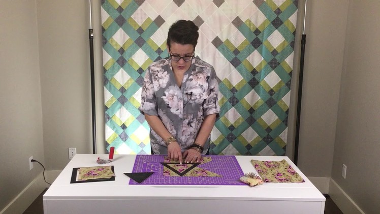 How to cut perfect triangles for your triangle quilt EASY