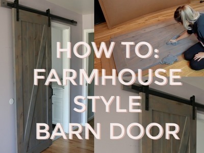 HOW TO: DIY SLIDING BARN DOOR | INDOOR BARN DOORS + MASTER BATHROOM REMODEL SNEAK PEEK!