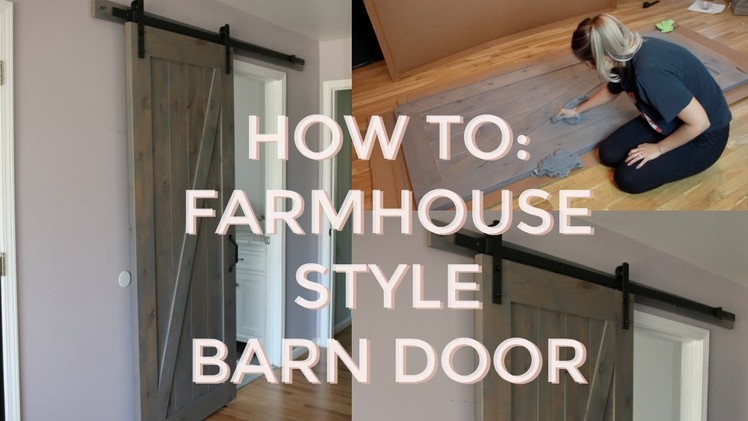 HOW TO: DIY SLIDING BARN DOOR | INDOOR BARN DOORS + MASTER BATHROOM REMODEL SNEAK PEEK!