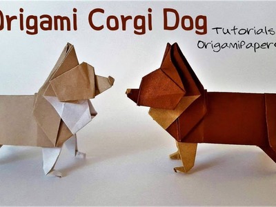 How To Fold An Origami CORGI ( Origami Dog )????Designed By Steven Casey