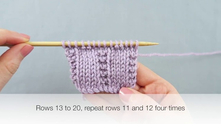 How to knit Pique Stitch