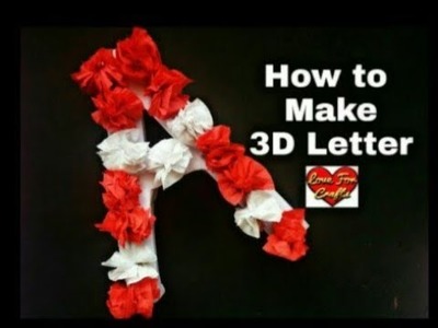 How to Make 3D Letter | DIY Paper Letter | Room Decor Idea