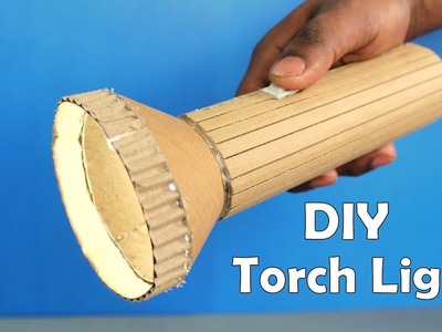 How to Make a Cardboard Torch Light at Home - DIY at Home
