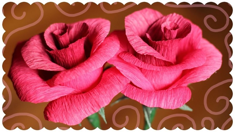 How To Make A Crepe Paper Rose