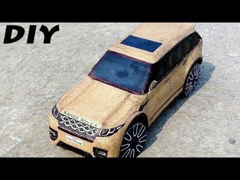 HOW TO MAKE A RC CAR, RANGE ROVER, EVOQUE , RC RANGE RAVER, DIY CARDBOARD EASY CAR, DIY AT HOME