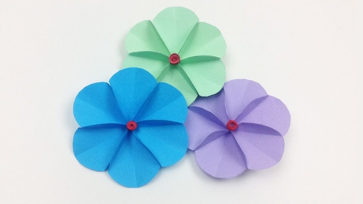 How to Make A Simple & Easy Paper Flower ???? Step by Step Paper Flowers Tutorial - DIY Handmade Craft