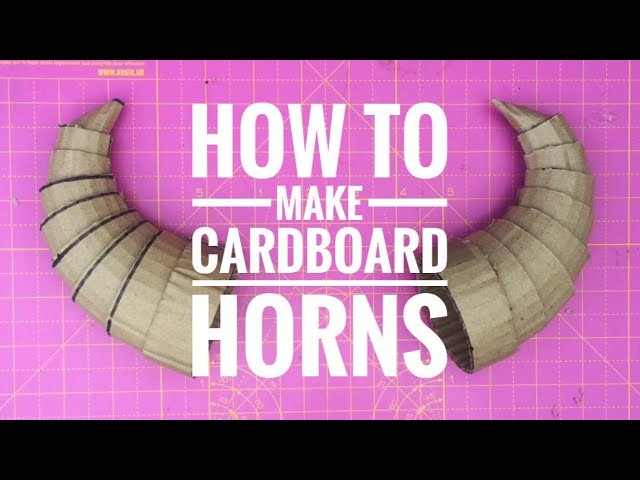 how to make viking horns out of cardboard