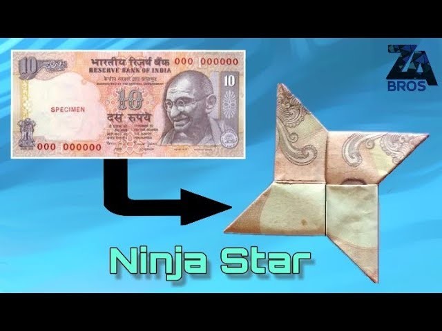 How to make Ninja Star With Note (Origami)