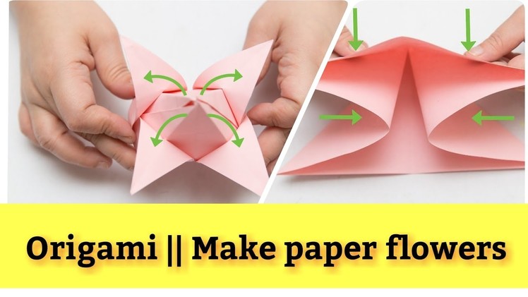 ●How to make paper flower || Origami || Origami lotus flower
