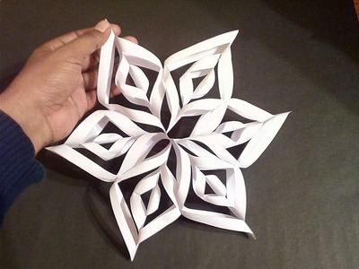 How to make simple & easy paper cutting 3D flower , paper flower.DIY Tutorial by step by step.