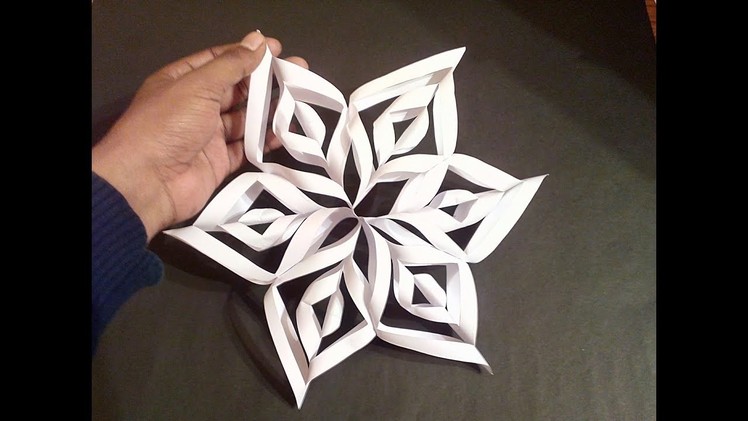 How to make simple & easy paper cutting 3D flower , paper flower.DIY Tutorial by step by step.