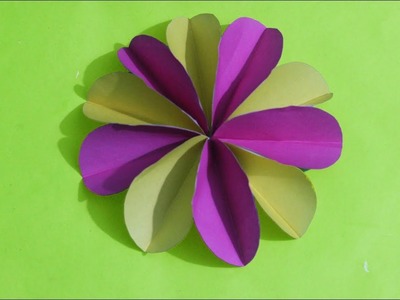 How to make simple & easy paper cutting flower designs| paper flower|DIY Tutorial step by step.