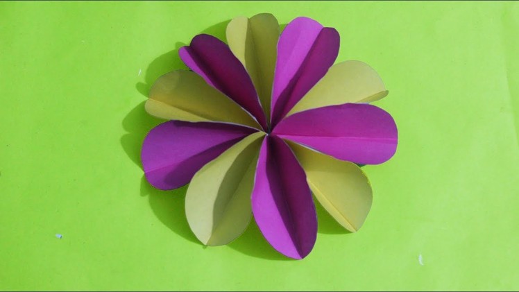 How to make simple & easy paper cutting flower designs| paper flower|DIY Tutorial step by step.