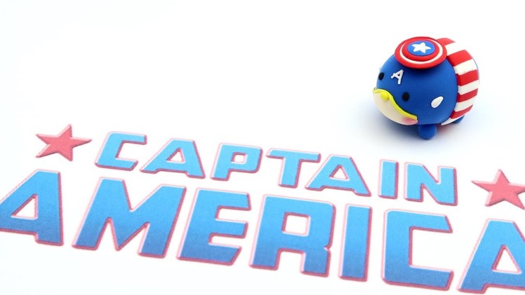 How to Make Tsum Tsum MARVEL ver. Captain America with clay