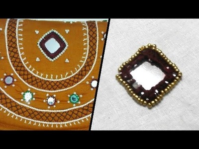 How to Stitch Banjara Bag Square Mirror | Banjara Work | Hand Embroidery Stitches | UMA