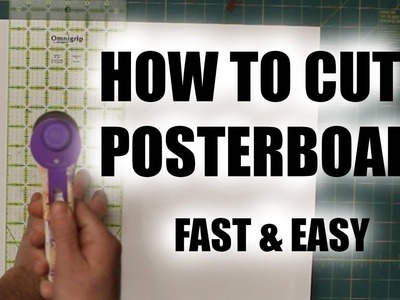 HOW TO USE A CUTTING MAT   CUT POSTER BOARD EASILY