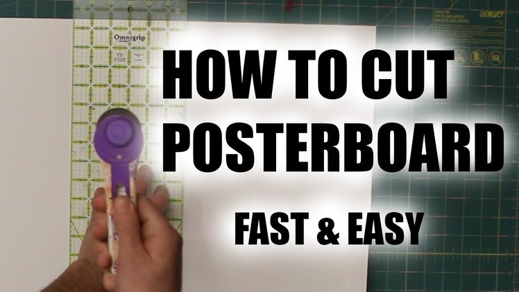 HOW TO USE A CUTTING MAT   CUT POSTER BOARD EASILY