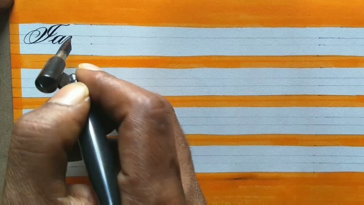 How to write satisfying calligraphy l copperplate calligraphy l beautiful handwriting