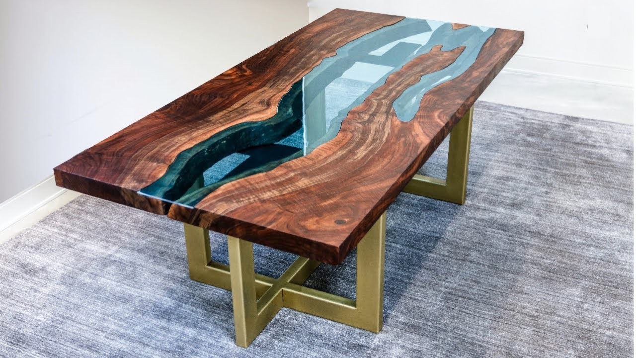 Finishing an epoxy and wood table