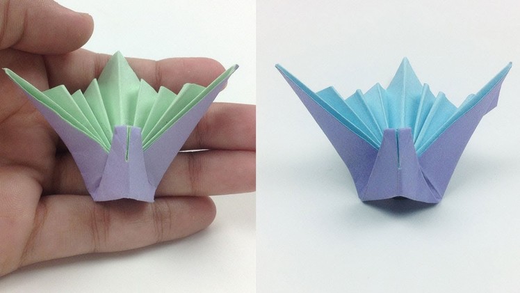 Origami Celebration Paper Crane - How to Make an Origami Flapping Bird [Tutorial]  Step by Step-Easy