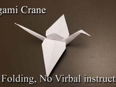Origami Crane - How to Make the Paper Crane - Only Folding