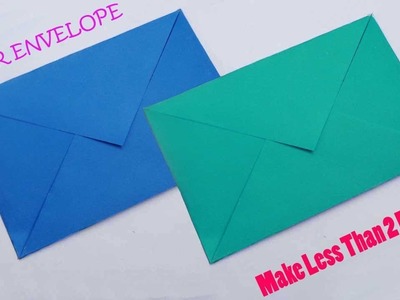 Paper Envelope Making Without Glue or Tape Easy origami envelope tutorial Make Your Own Envelopes