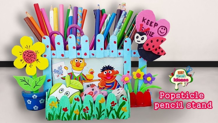 #paper pen stand  #pen stand craft # pencil holder with ice cream sticks pen stand #diy craft ideas