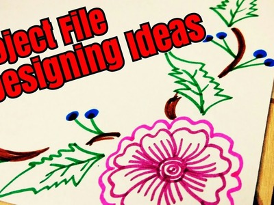Project file design | Border designs on paper | How to decorate borders of school project ? DIY