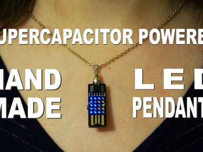 Supercapacitor powered handmade pendants.earrings from Slovakia