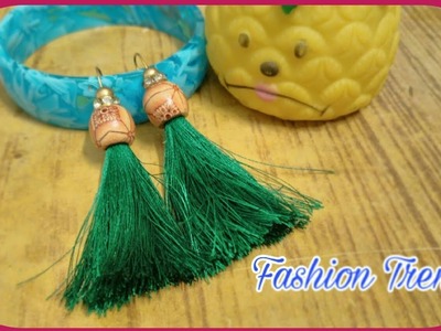 Tassel Earrings | DIY Silk Thread Tassel Earrings at Home by Fashion Trends