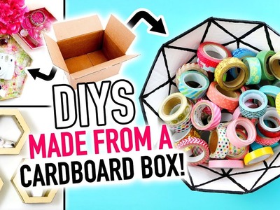 3 DIYS Made Out of a Cardboard Box! - HGTV Handmade