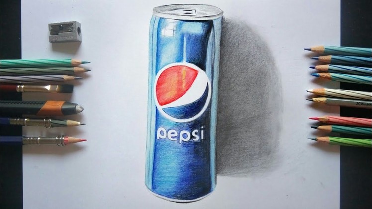 3D drawing of Pepsi can
