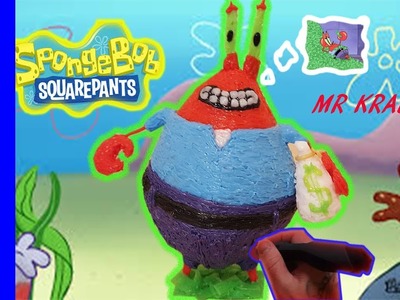 3D Pen | Mr krabs | Spongebob | Tutorial | Basic | 3D pen creations