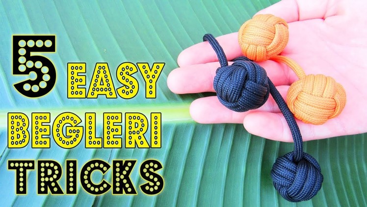 5 Easy Begleri Tricks | How to use Paracord Monkey's Fists Tutorial