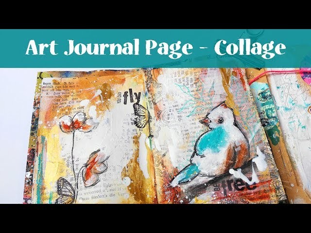 Art Journal Process in my Mini Envelope Book - Mixed Media Art Tutorial