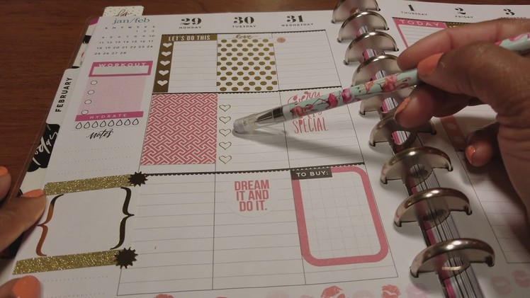 Basic Layout for Beginners.Happy Planner
