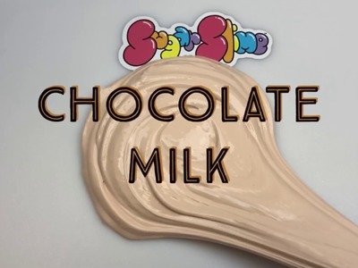 Chocolate milk glossy slime
