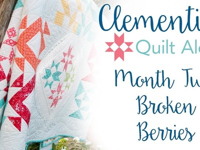 Clementine Quilt Along Month Two – Broken Berries – Fat Quarter Shop – benefiting St. Jude's