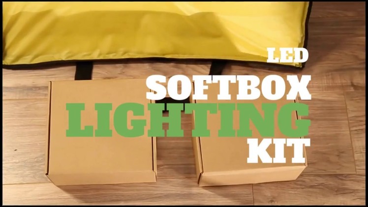 Complete DIY Lighting for beginners! - NEW (LED Softbox Kit)