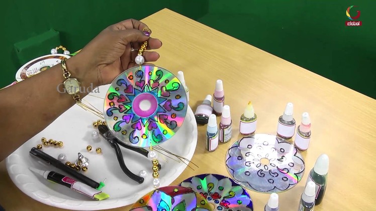 Craft Paint On CD's With Colors