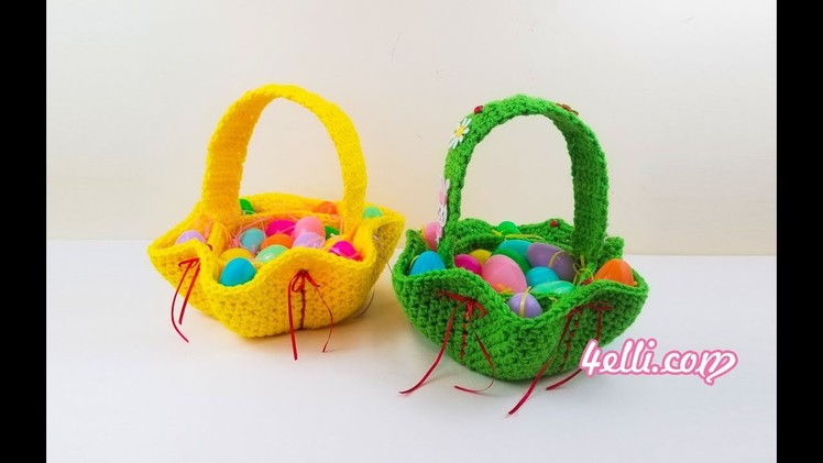 Crochet Easter Egg Basket Tutorial (EN)