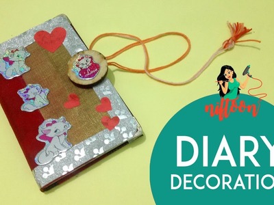 Diary Cover Decoration Ideas-Personal Diary Decoration Idea-DIY NOTEBOOK IDEAS 2018 (Niftoon's DIY)