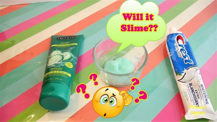 DIY 3 Toothpaste Slime Experiments | Glue and Borax Free Slime