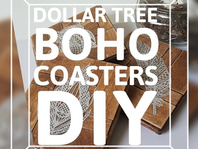 DIY Boho Coasters (Dollar tree 2018)