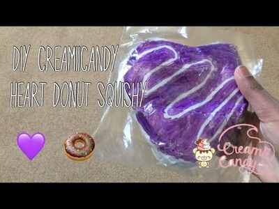 DIY CreamiiCandy Heart Donut Squishy| Ketchup DIY