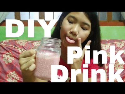 DIY PINK DRINK????||Andrea Inciong