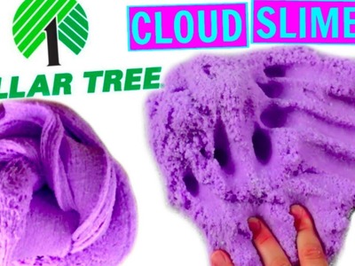 DOLLAR TREE CLOUD SLIME CHALLENGE! How to make cloud fluff slime from the dollar store!