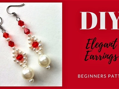 Earrings tutorial.  DIY earrings. How to make beautiful earrings. Beading tutorial