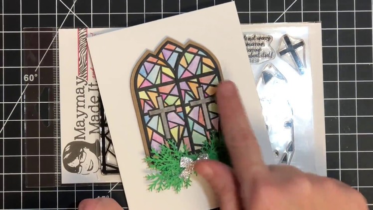 February 2018 Scripture Stamp Club Reveal Layered Stained Glass